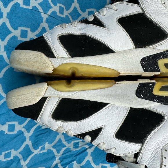 Nike Women’s size 8.5 Air Jordan 6 retro Oreo white black sneakers classic wmns - Picture 8 of 11